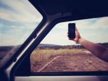 modern photography using a mobile phone